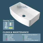 Miuara Farmhouse Sink Farm Sink Farmhouse Kitchen Sink Fireclay Sink Curved Apron Sink Undermount Kitchen Sink - Miuara LLC