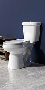 21 Inch Tall Toilets Elongated Toilet Extra High Toilets for Seniors Toilets for Bathrooms Comfort Height Elongated Toilet for Elderly, Two-Piece Dual Flush 1.1/1.6 GPF 12” Rough In