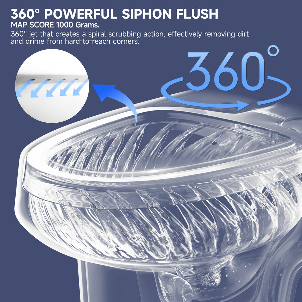  Extra Tall 22" Comfort Height Toilet for Seniors – Elongated, Dual Flush 1.1/1.6 GPF, 12" Rough-In, Two-Piece Bathroom Toilet