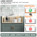 33-Inch Bone Color Farmhouse Kitchen Sink Double-Sided Apron-Front Design | Undermount Mounting | 33"×18"×10" Dimension | Heavy-Duty Solid Fireclay Construction | Perfect for Residential Kitchens