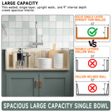33-Inch Bone Color Farmhouse Kitchen Sink Double-Sided Apron-Front Design | Undermount Mounting | 33"×18"×10" Dimension | Heavy-Duty Solid Fireclay Construction | Perfect for Residential Kitchens