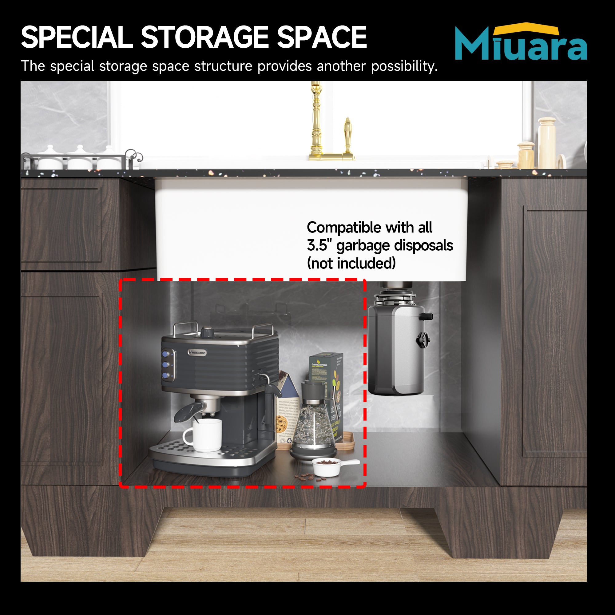 White Undermount Kitchen Sink 32 Inch - Large Topmount Fireclay Drop In Sink 32"x19"x10", Dual Mount Heavy Duty Deep Single Bowl, with 2 Custom Accessories, Glossy White, for Kitchen