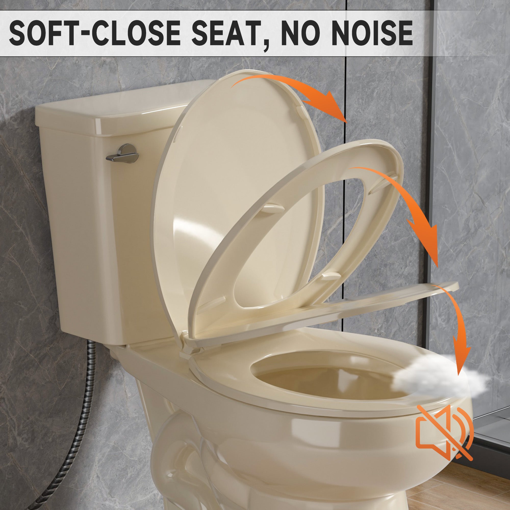 17 Inch Compact Tall Toilets for Bathrooms,ADA Comfort Chair Height Seat for Seniors,Two Piece Toilets Seat Height 17.5 Inch,Tornado Single Flush 1.28 GPF,12 Inch Rough-in