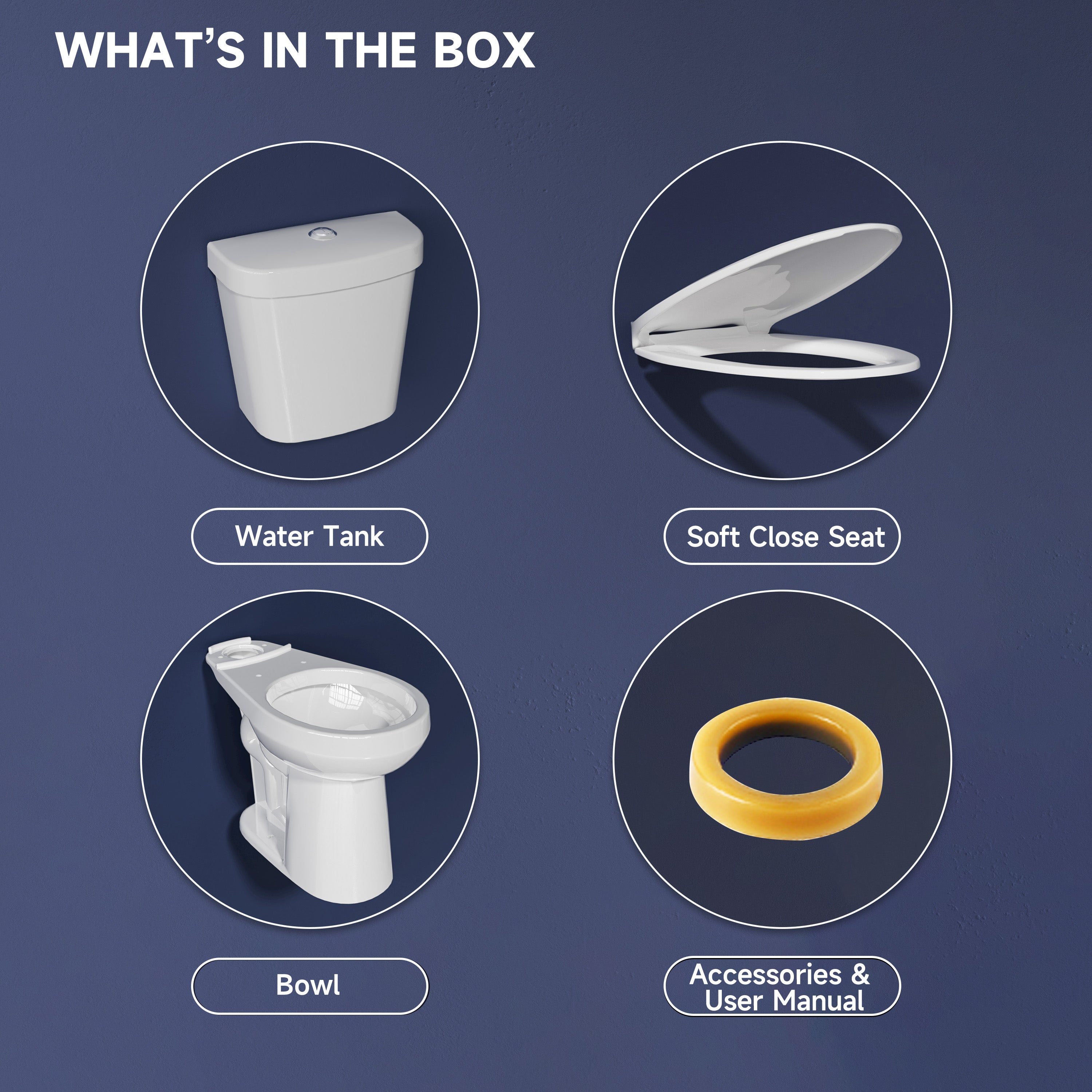  Extra Tall 22" Comfort Height Toilet for Seniors – Elongated, Dual Flush 1.1/1.6 GPF, 12" Rough-In, Two-Piece Bathroom Toilet