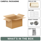 33-Inch Bone Color Farmhouse Kitchen Sink Double-Sided Apron-Front Design | Undermount Mounting | 33"×18"×10" Dimension | Heavy-Duty Solid Fireclay Construction | Perfect for Residential Kitchens