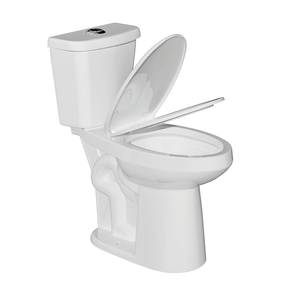 21 Inch Tall Toilets Elongated Toilet Extra High Toilets for Seniors Toilets for Bathrooms Comfort Height Elongated Toilet for Elderly, Two-Piece Dual Flush 1.1/1.6 GPF 12” Rough In - Miuara LLC